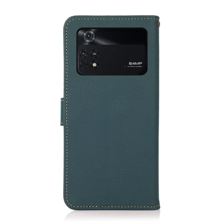 KHAZNEH KHAZNEH Xiaomi Mi 11 Ultra Plånboksfodral Äkta Läder Kickstand - Grön