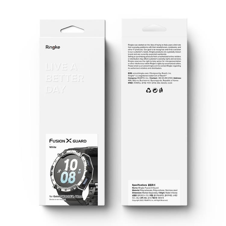 Ringke Ringke Galaxy Watch 4/5 (44mm) Skal Fusion-X Guard - Vit