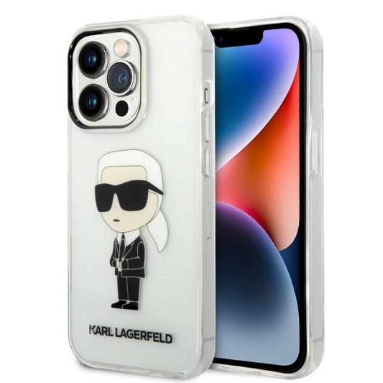 KARL LAGERFELD Karl Lagerfeld iPhone 14 Pro Skal IML NFT Ikonik - Transparent