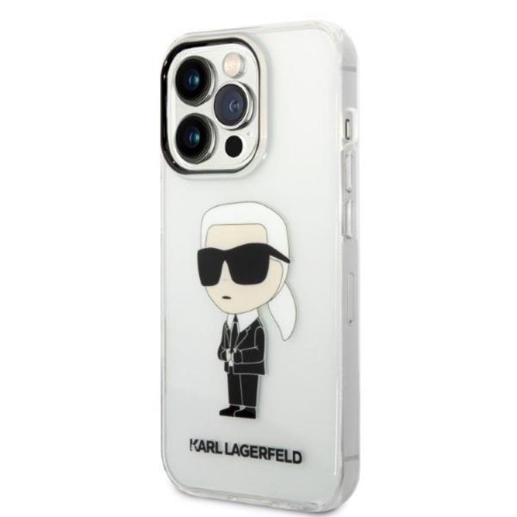 KARL LAGERFELD Karl Lagerfeld iPhone 14 Pro Skal IML NFT Ikonik - Transparent