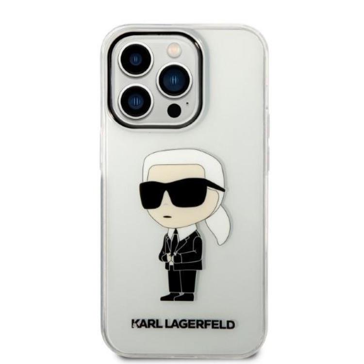 KARL LAGERFELD Karl Lagerfeld iPhone 14 Pro Skal IML NFT Ikonik - Transparent