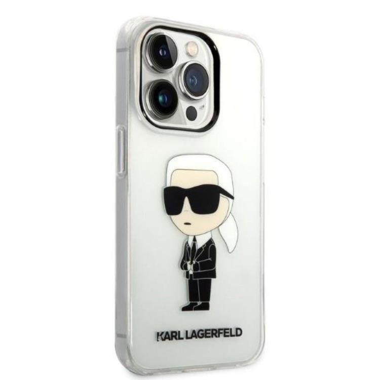 KARL LAGERFELD Karl Lagerfeld iPhone 14 Pro Skal IML NFT Ikonik - Transparent