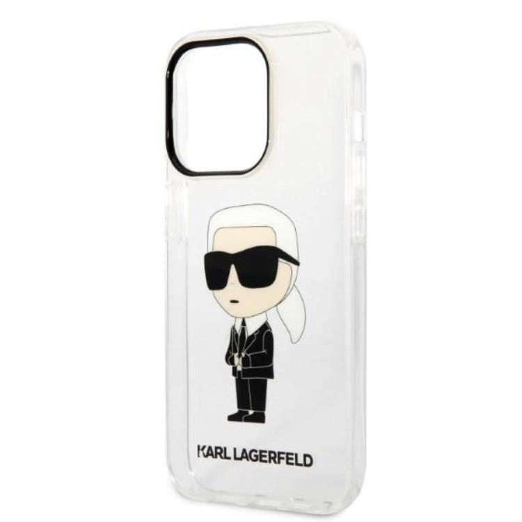 KARL LAGERFELD Karl Lagerfeld iPhone 14 Pro Skal IML NFT Ikonik - Transparent