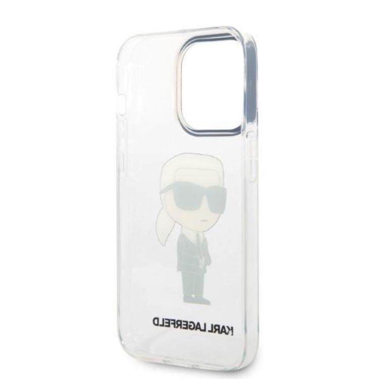KARL LAGERFELD Karl Lagerfeld iPhone 14 Pro Skal IML NFT Ikonik - Transparent