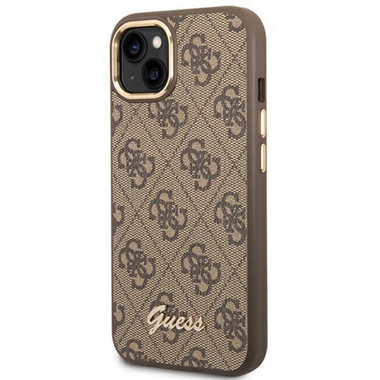 Guess GUESS iPhone 14 Plus Skal Vintage Gold Logo - Brun