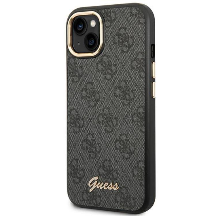 Guess GUESS iPhone 14 Plus Skal Vintage Gold Logo - Svart