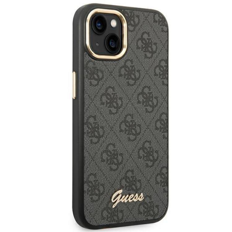 Guess GUESS iPhone 14 Plus Skal Vintage Gold Logo - Svart