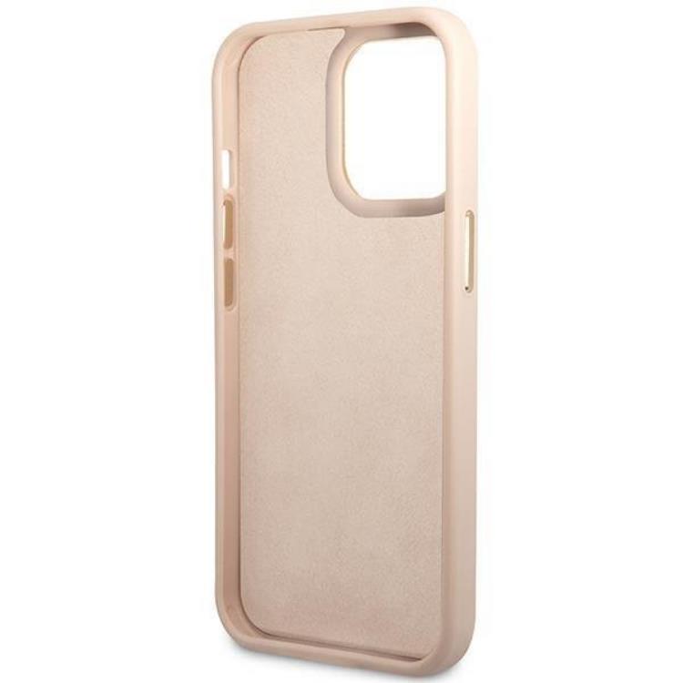 Guess GUESS iPhone 14 Pro Skal Vintage Gold Logo - Rosa