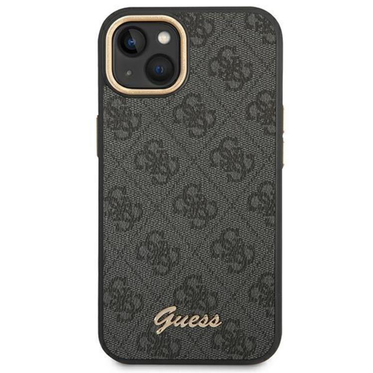 Guess GUESS iPhone 14 Skal Vintage Gold Logo - Svart