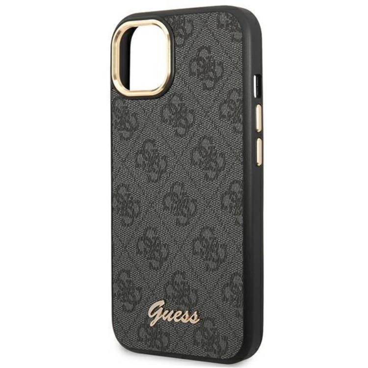 Guess GUESS iPhone 14 Skal Vintage Gold Logo - Svart