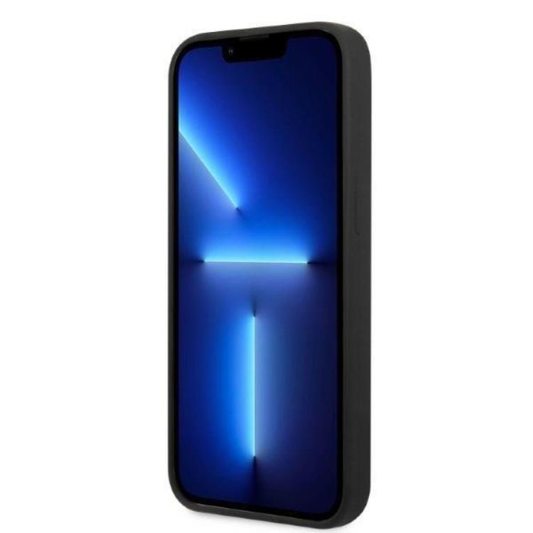 Guess Guess iPhone 13 Pro Skal MagSafe Silicone Logo Plate - Svart