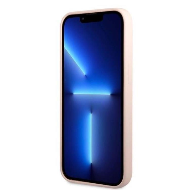 Guess Guess iPhone 13 Skal MagSafe Silicone Logo Plate - Rosa