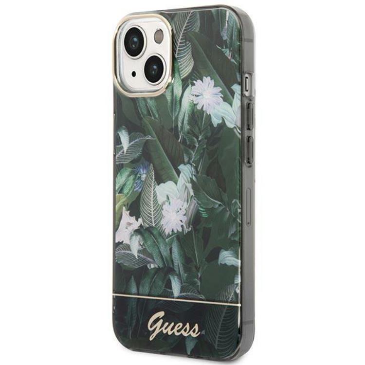 Guess GUESS iPhone 14 Plus Skal Jungle Collection - Grön
