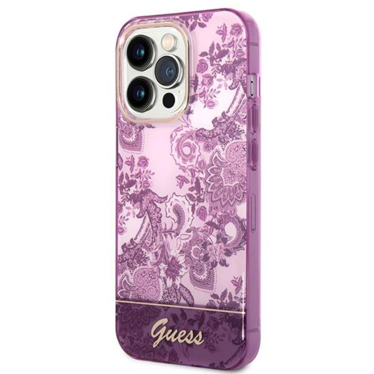 Guess GUESS iPhone 14 Pro Max Skal Porcelain Collection - Fuschia
