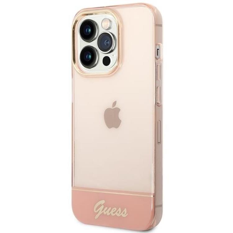 Guess GUESS iPhone 14 Pro Max Skal Translucent - Rosa
