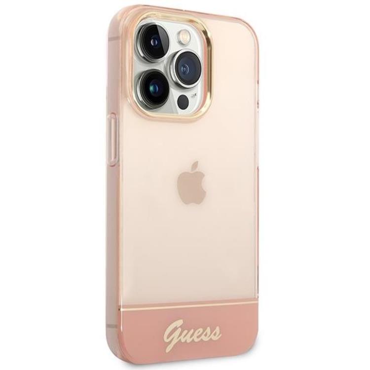 Guess GUESS iPhone 14 Pro Max Skal Translucent - Rosa