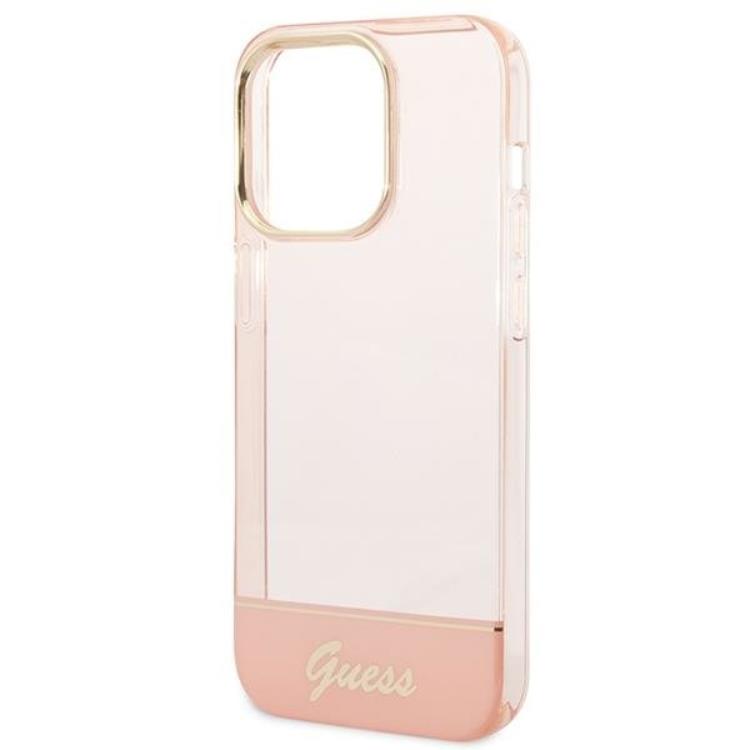 Guess GUESS iPhone 14 Pro Max Skal Translucent - Rosa