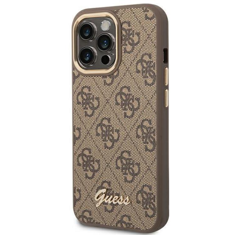 Guess GUESS iPhone 14 Pro Max Skal Vintage Gold Logo - Brun
