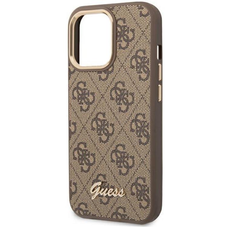 Guess GUESS iPhone 14 Pro Max Skal Vintage Gold Logo - Brun