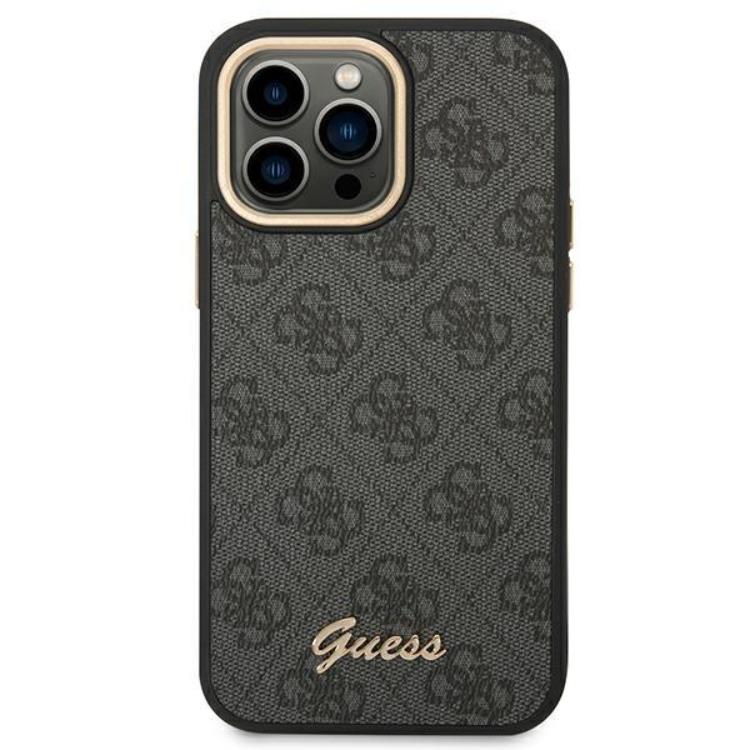 Guess GUESS iPhone 14 Pro Max Skal 4G Vintage Gold Logo - Svart