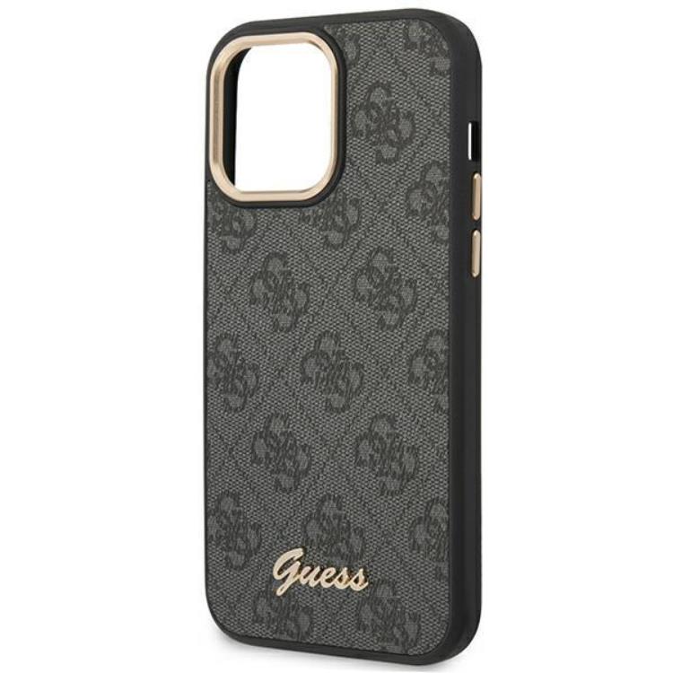 Guess GUESS iPhone 14 Pro Max Skal 4G Vintage Gold Logo - Svart