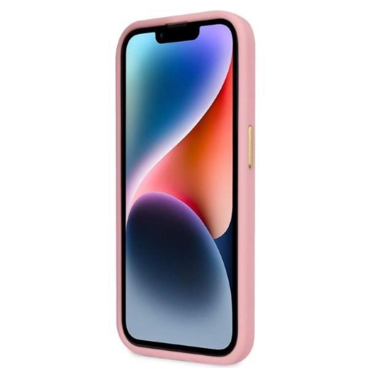 Guess GUESS iPhone 14 Pro Skal Croco Collection - Rosa