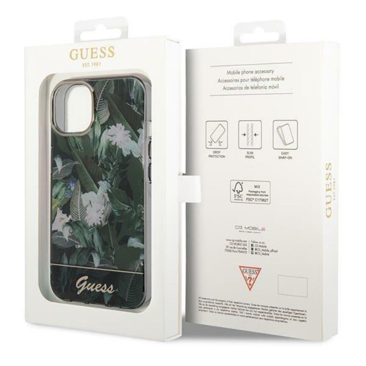 Guess GUESS iPhone 14 Skal Jungle Collection - Gr