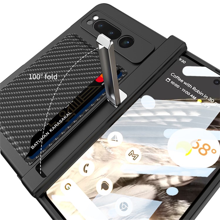 OEM Mobilskal till Google Pixel Fold Korthållare Kickstand - Carbon