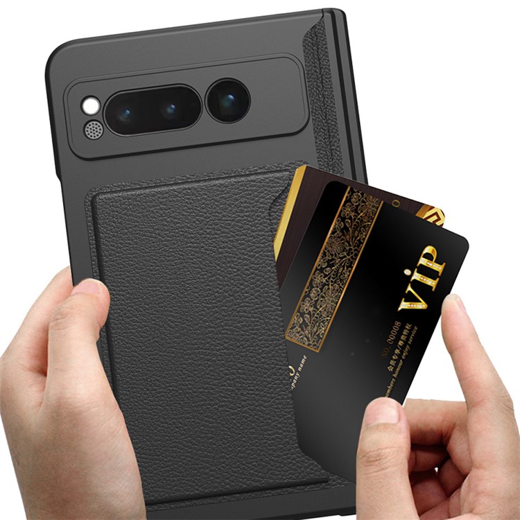 OEM Mobilskal till Google Pixel Fold Korthållare Kickstand - Carbon