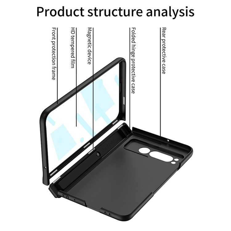 OEM Mobilskal till Google Pixel Fold Korthållare Kickstand - Carbon
