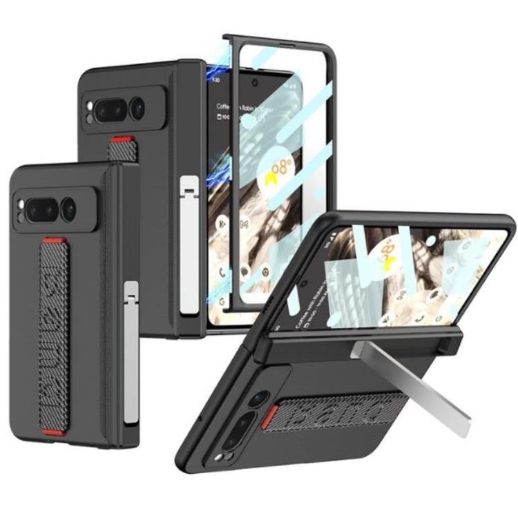 GKK GKK Mobilskal till Google Pixel Fold Wristband Kickstand Carbon - Silver