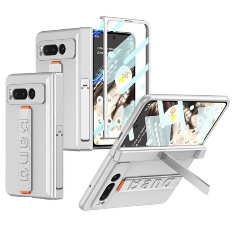GKK GKK Mobilskal till Google Pixel Fold Wristband Kickstand - Silver