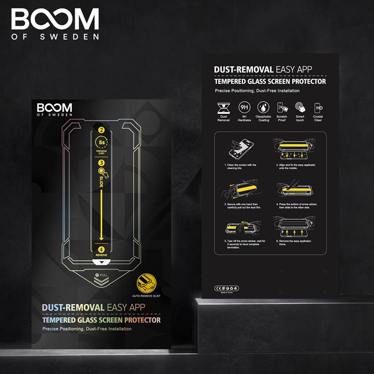 Boom of Sweden LIVSTIDSGARANTI - BOOM iPhone 12/12 Pro Härdat Glas Skärmskydd - 2 Pack