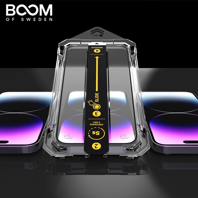 Boom of Sweden LIVSTIDSGARANTI - BOOM iPhone 12/12 Pro Härdat Glas Skärmskydd - 2 Pack