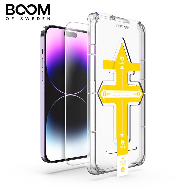 Boom of Sweden LIVSTIDSGARANTI - BOOM iPhone 14 Plus Härdat Glas Skärmskydd - 2 Pack