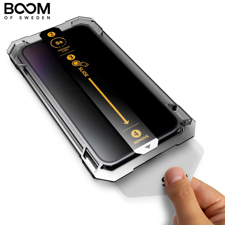 Boom of Sweden LIVSTIDSGARANTI - BOOM iPhone 12/12 Pro Privacy Härdat Glas Skärmskydd - 2 Pack