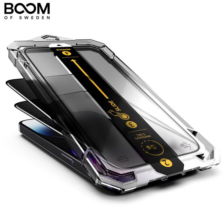 Boom of Sweden LIVSTIDSGARANTI - BOOM iPhone 12/12 Pro Privacy Härdat Glas Skärmskydd - 2 Pack