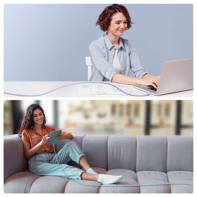 Joyroom Joyroom USB-C till USB-A kabel 3A 1.2m - Blå