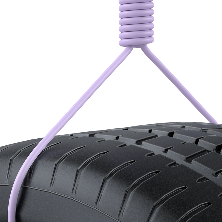 Joyroom Joyroom USB-C till USB-A kabel 3A 1.2m - Lila