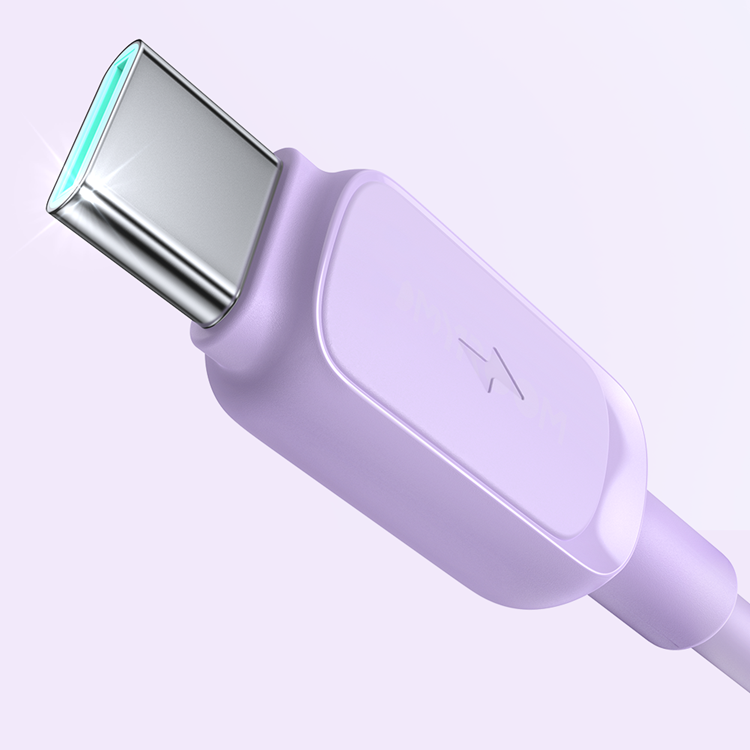 Joyroom Joyroom USB-C till USB-A kabel 3A 1.2m - Lila