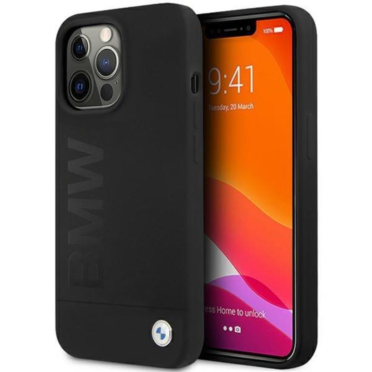 BMW BMW Mobilskal till iPhone 13 Pro/13 Silicone Signature Logo - Svart