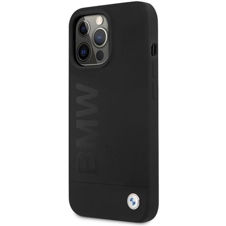 BMW BMW Mobilskal till iPhone 13 Pro/13 Silicone Signature Logo - Svart