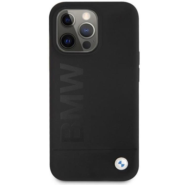 BMW BMW Mobilskal till iPhone 13 Pro/13 Silicone Signature Logo - Svart