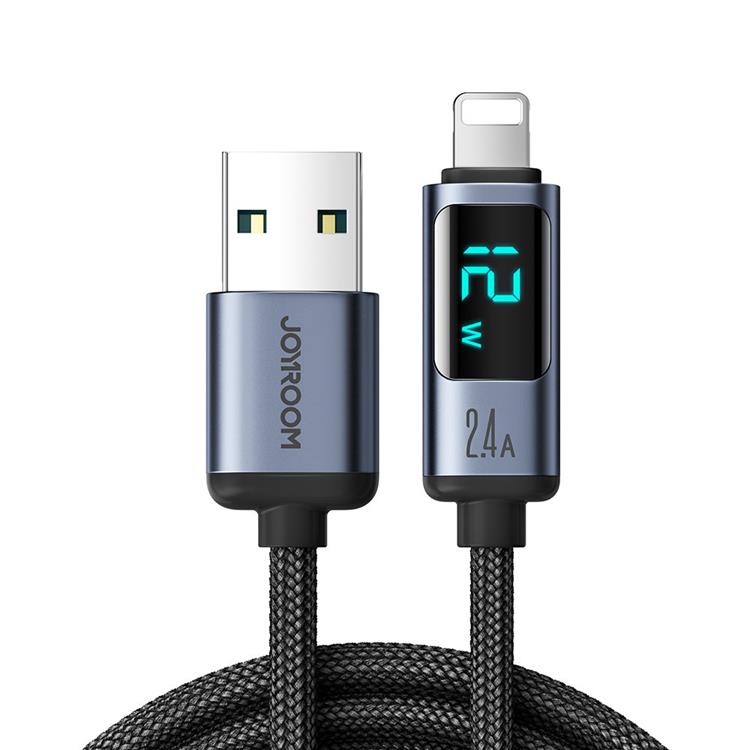 Joyroom Joyroom USB-A till Lightning kabel 2.4A med LED display 1.2m