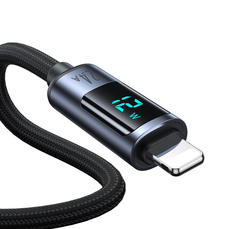 Joyroom Joyroom USB-A till Lightning kabel 2.4A med LED display 1.2m