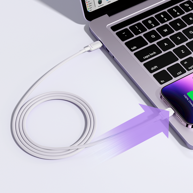 Joyroom Joyroom USB-C till lightning kabel 20W 1.2m - Lila