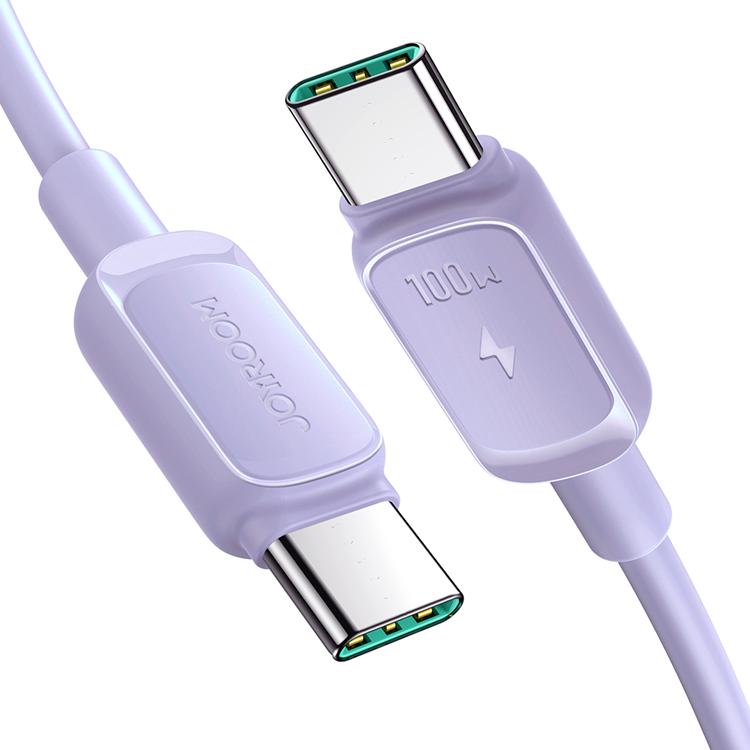 Joyroom Joyroom USB-C till USB-C kabel 100W 1.2m - Lila