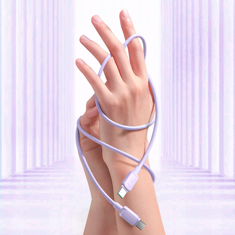 Joyroom Joyroom USB-C till USB-C kabel 100W 1.2m - Lila