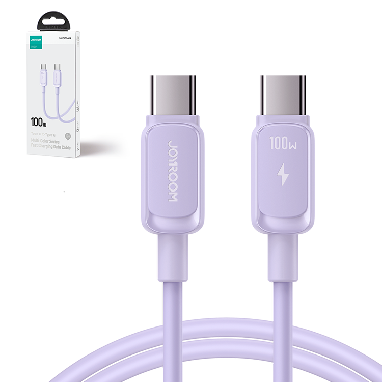 Joyroom Joyroom USB-C till USB-C kabel 100W 1.2m - Lila