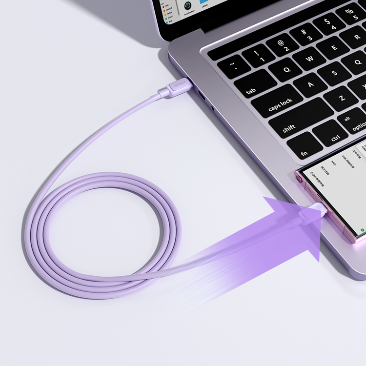 Joyroom Joyroom USB-C till USB-C kabel 100W 1.2m - Lila